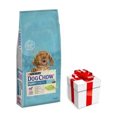 Purina Dog Chow Welpenfutter mit Lamm 14kg + Überraschung für den Hund