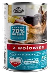 Frendi-Stücke in weicher Soße mit Rindfleisch 1250g