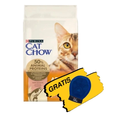 Purina Cat Chow Adult Thunfisch und Lachs 15kg + GRATIS Pflegehandschuh!