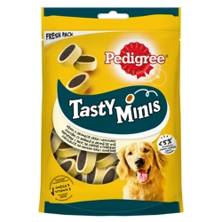 PEDIGREE® Tasty Minis 140g - Leckerli für ausgewachsene Hunde, mit Rindfleisch und Käsegeschmack