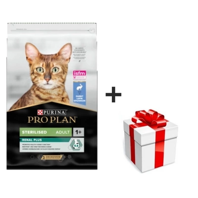 PRO PLAN Sterilised Renal Kaninchenfutter 10 kg + Überraschung für die Katze