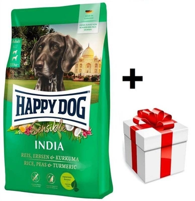 Supreme India, 10 kg, vegetarisches Essen + Überraschung für den Hund