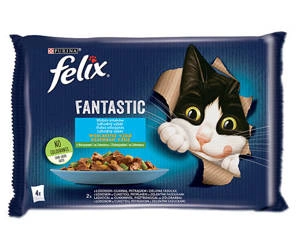 FELIX Fantastic Countryside Flavours in Lachs- und Forellengelee 4x85g