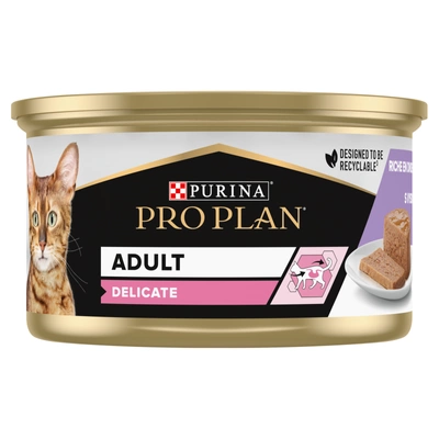 PRO PLAN Adult Delicate Nassfutter-Mousse für Katzen mit Truthahn, 85 g