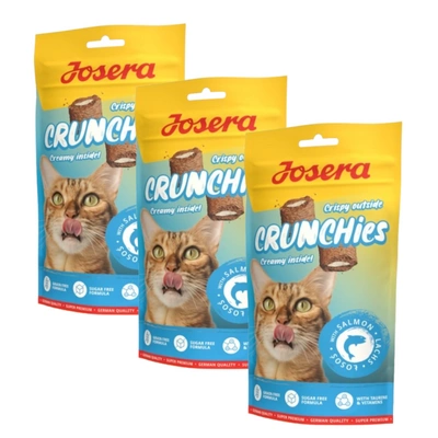 JOSERA Crunchies - mit Lachs (Katzenleckerli) 3x60g