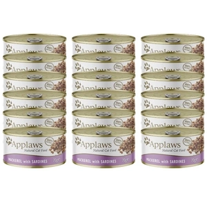 APPLAWS Mackerel With Sardine In Broth Tin 24x70g