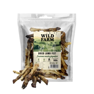WILD FARM Getrocknete Lammhufe 300g Hundeleckerli