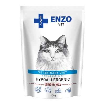 ENZO VET Hypoallergen für Katzen mit Lamm in Gelee 100g