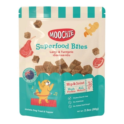 MOOCHIE Superfood Bites Lamb & Turmeric Hip & Joint 40 g Hundeleckerli mit Lamm und Kurkuma