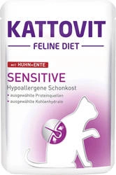 Kattovit Sensitive Huhn+Ente 85g-Beutel