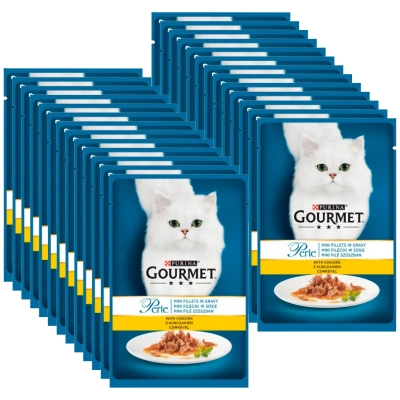 Purina Gourmet Perle Katzenfutter Minifilets in Sauce mit Huhn 26x85 g