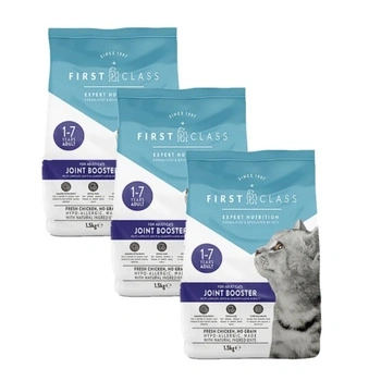 First Class Joint Booster 3x1,5 kg – Trockenfutter für Katzen, Monoprotein, Hühnergeschmack