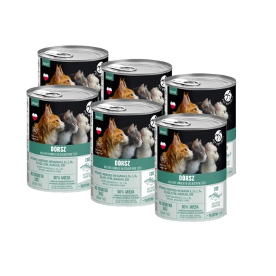 PetRepublic Brocken in Sauce mit Kabeljau 6x400g für Katzen