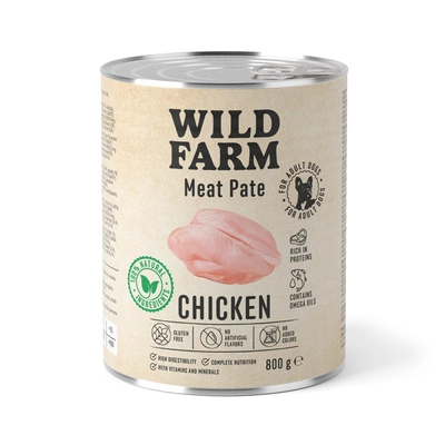 WILD FARM Pastete Huhn 800g glutenfreies Hundefutter