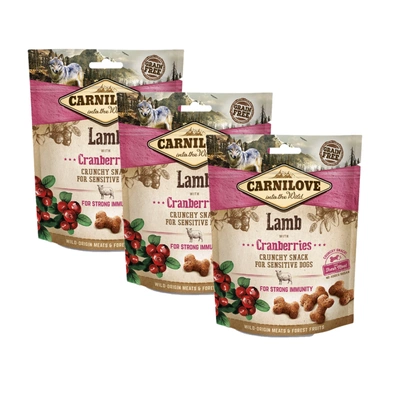 Carnilove Crunchy Snack, Lamm und Cranberry 3x200 g