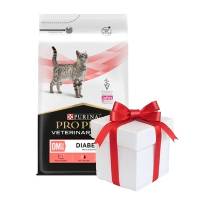 PURINA Pro Plan Veterinärdiät DM Diabetes Management Katze 5kg + Überraschung für die Katze GRATIS!