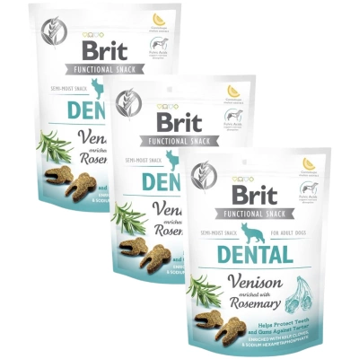 Brit Care Dog Functional Snack Dental Wild 3x150g