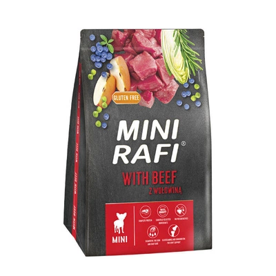 DOLINA NOTECI Rafi Mini Trockenfutter für Hunde mit Rind 3kg