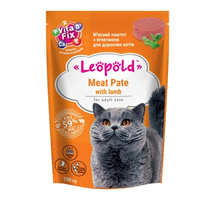 Leopold Fleischpastete mit Lamm für Katzen 100g