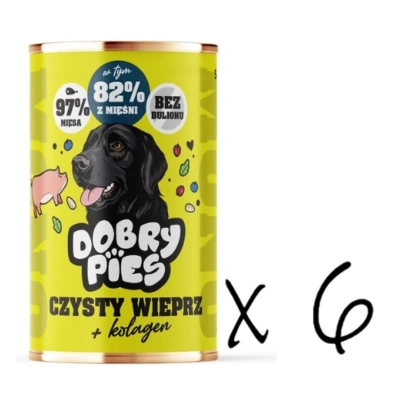 Dobry Pies Mono Schweinefleisch mit Kollagen 6x400g
