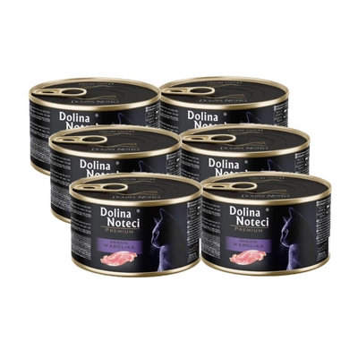 DOLINA NOTECI Premium für Katzen reich an Kaninchen 6x185g