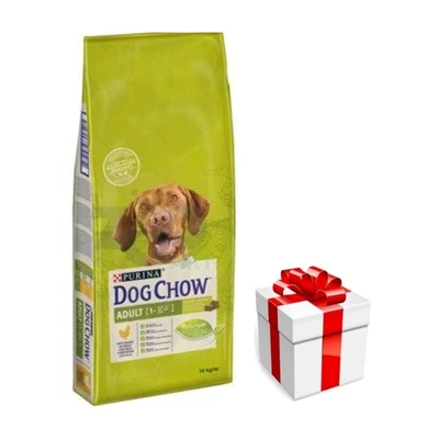Purina Dog Chow Adult mit Huhn 14kg + Überraschung für den Hund
