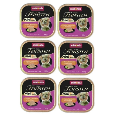 ANIMONDA Vom Feinsten Mini Senior Huhn/Kaninchen 6x100g