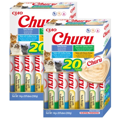 INABA Churu für Katzen – mit Thunfisch mischen 2x(20x14g)