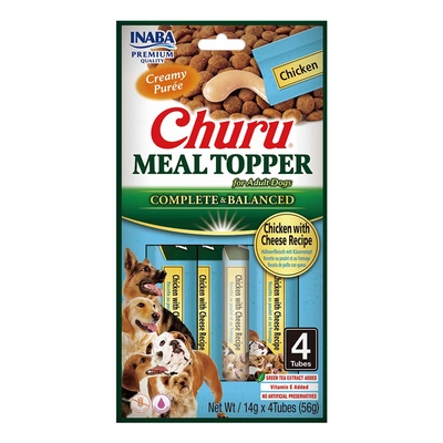 INABA Hundemahlzeit Topper Huhn mit Käse Rezept 4x14 (56g)
