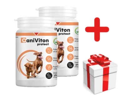 Vetoquinol Caniviton Protect 2x90Stück + eine Überraschung für Ihren Hund GRATIS!
