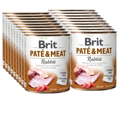 Brit Pate & Meat mit Kaninchen 18x800g