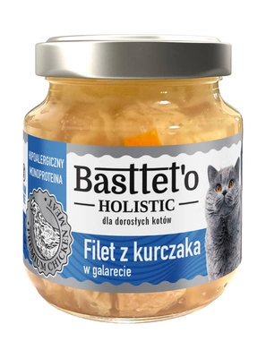 Basttet'o Holistic Hühnerfilet in Gelee für Katzen 130g