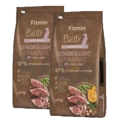 Fitmin Purity Senior getreidefreies leichtes Lamm 2x12kg