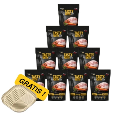 Tasty Dogs Life Truthahn-Gelee-Schale 10x500g + Miskomata GRATIS!