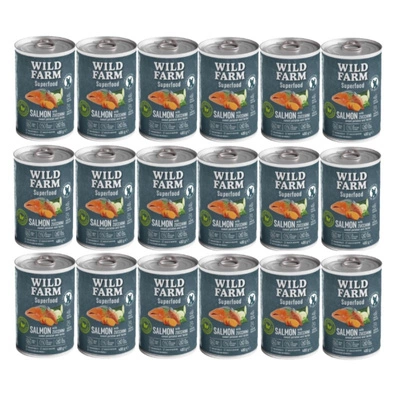 Wild Farm Superfood Lachs 18x400g getreidefreies Hundefutter