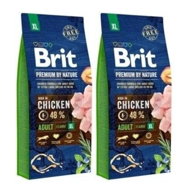 Brit Premium By Nature Adult XL mit Huhn 2x15kg