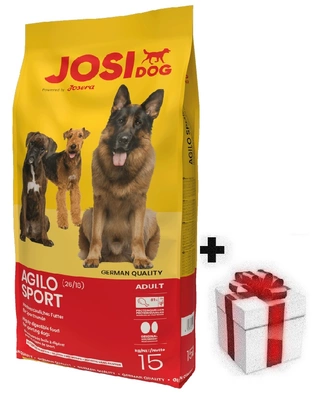 JOSERA JosiDog Agilo Sport 15kg + Überraschung für den Hund