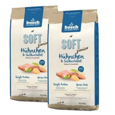 BOSCH Soft Junior Huhn & Süßkartoffeln 2x12,5kg - 3% Rabatt auf ein Paket