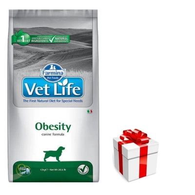 Farmina Vet Life Canine Obesity 12kg + Überraschung für den Hund