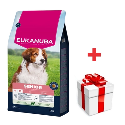 EUKANUBA Mature&Senior Kleine und mittlere Rassen Lamm & Reis 12 kg + Überraschung für den Hund