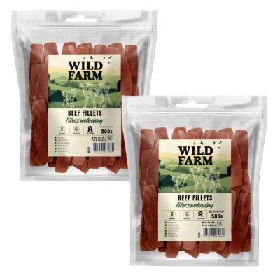 WILD FARM Rinderfilet 2x500g Hundeleckerli