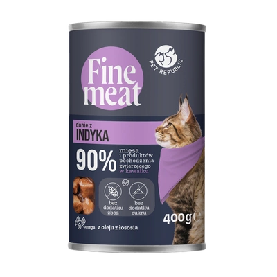 PetRepublic Fine Meat Truthahnschale 400g für Katzen