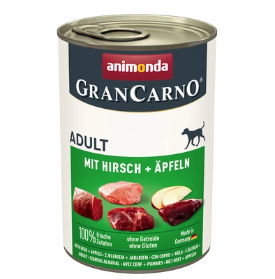 ANIMONDA GranCarno Adult Dog Geschmack: Hirsch und Apfel 400g