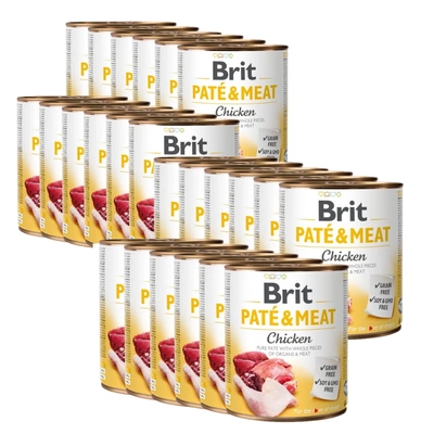 Brit Pate & Meat mit Huhn 24x800g