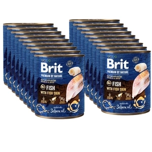 Brit Premium By Nature Fisch mit Fischhaut 18x800g