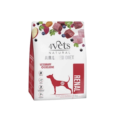 4Vets Natural Renal Trockenfutter für Hunde mit Nierenversagen 1kg