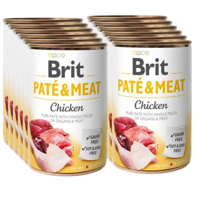 Brit Pate & Meat mit Huhn 12x400g