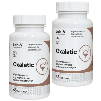 LAB-V Oxalatic – Unterstützung für Katzen bei der Bildung von Oxalatsteinen 2x45 Kapseln