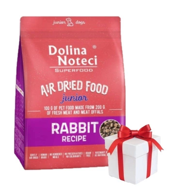 DOLINA NOTECI Superfood Junior Kaninchengericht - Trockenfutter für Hunde 5kg + Überraschung für den Hund GRATIS!