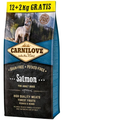 Carnilove Lachs für Erwachsene 12kg + 2kg